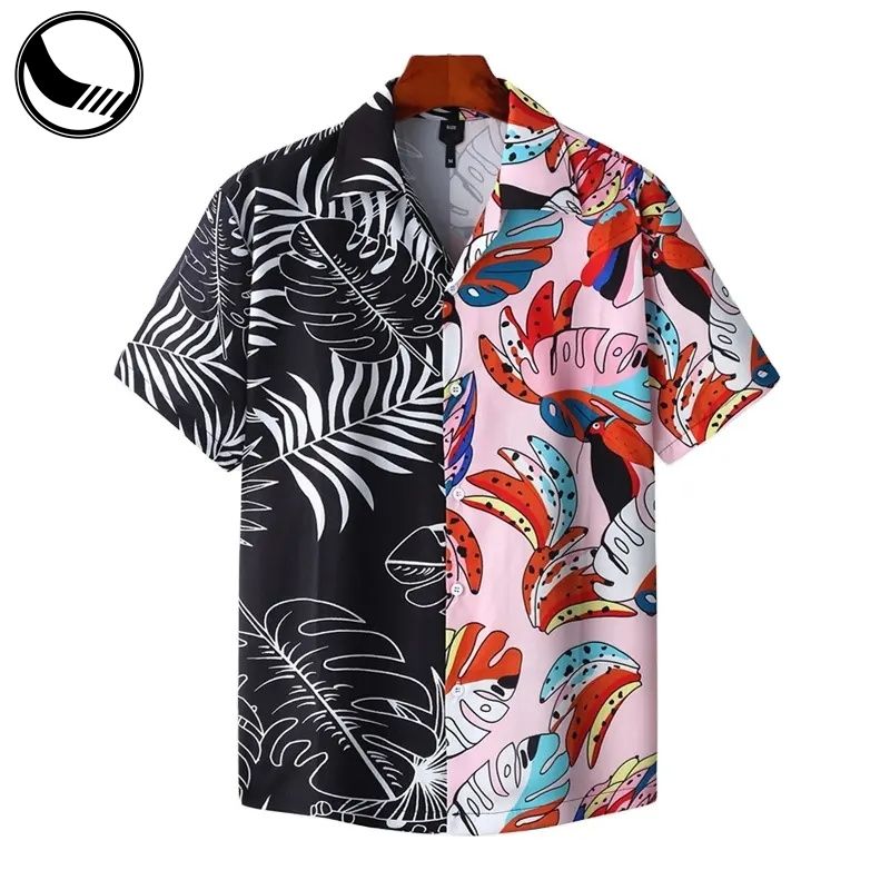 Floral Short Sleeve Casual Beach Summer Rayon Hawaiian Shirt
