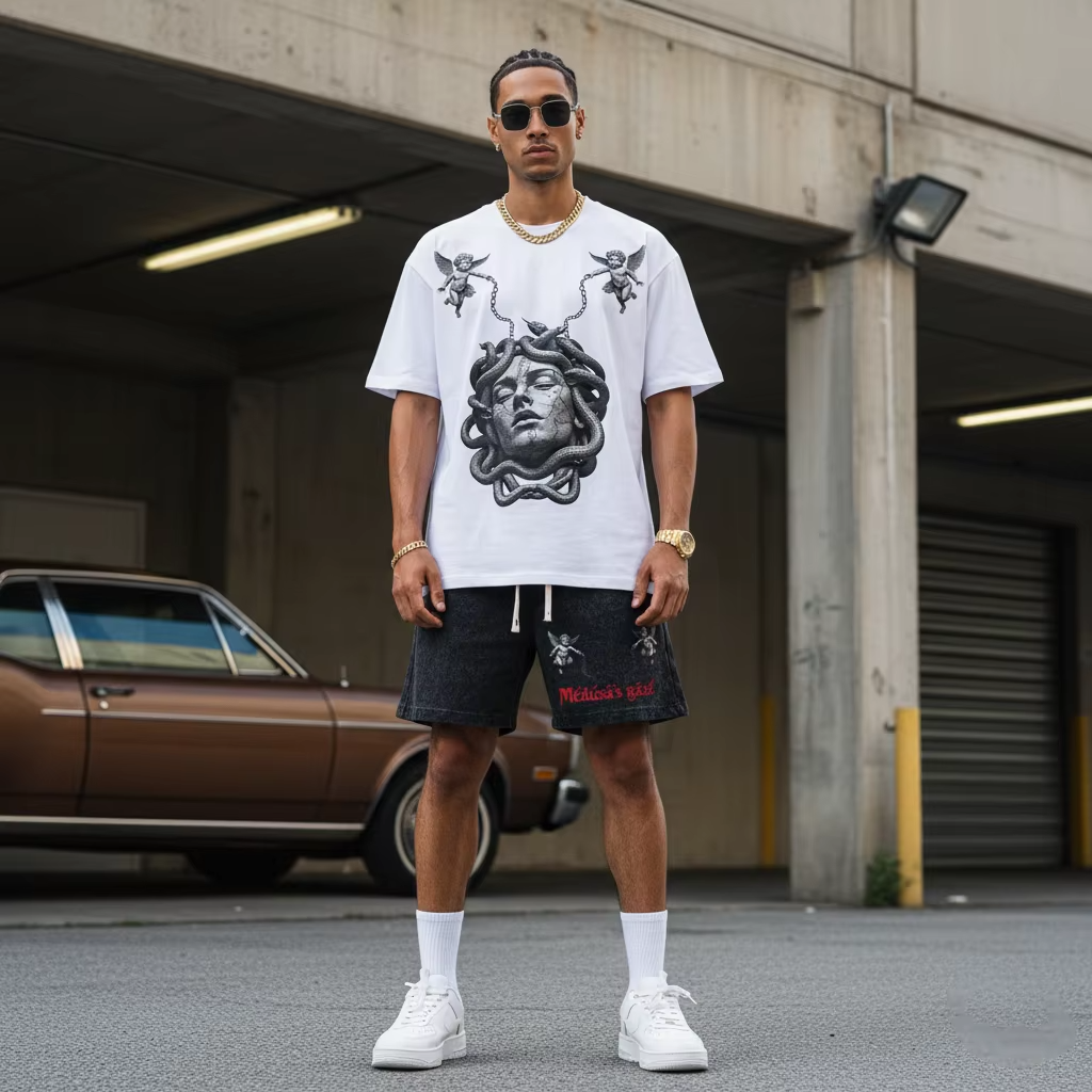 Men’s Oversized T-Shirt & Shorts Set
